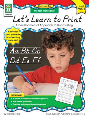 cover image of Let's Learn to Print, Modern Manuscript